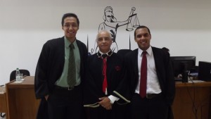 Dr. Johnny de Santana Ferreira, Dr. José Inácio Francisco Muniz e Dr. Nathan Magalhães Campos.